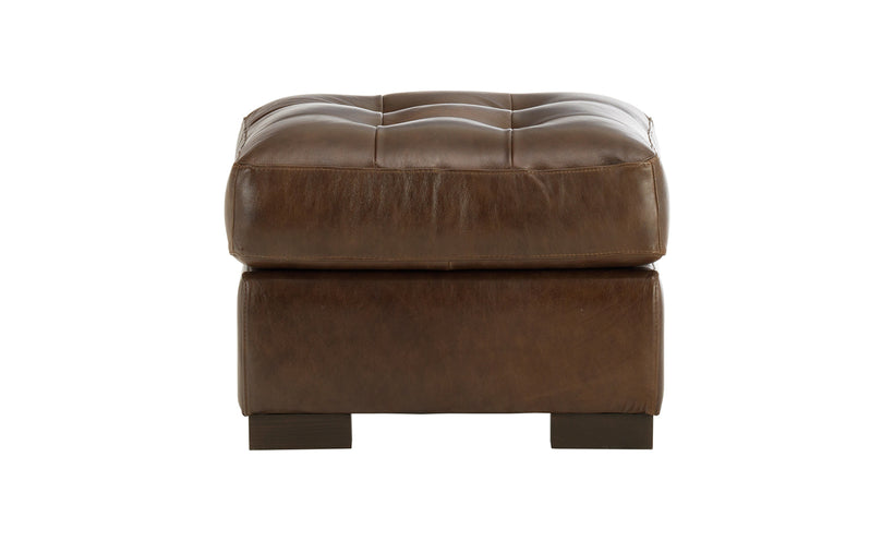 Dominic Leather Ottoman